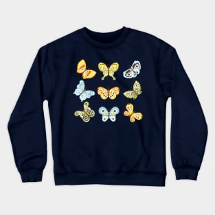 fantastic butterflies hand drawn Crewneck Sweatshirt